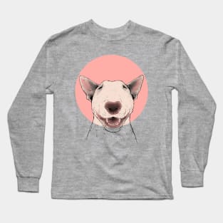 Happy pup face smiling Long Sleeve T-Shirt